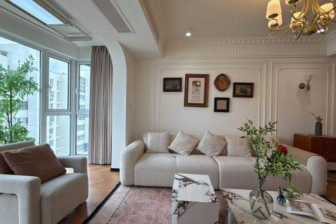 3BR Apartment near Tangqiao Metro with Floor-to-Ceiling Windows (L4)
