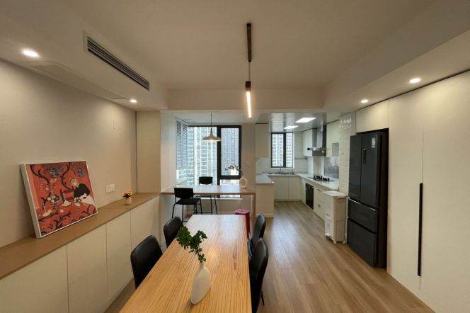 3BR Apartment near Wuning Road Metro with Floor-to-Ceiling Windows (L11/L13/L14)