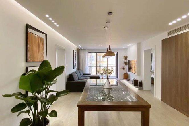 High-Floor 3BR Apartment in Jing'an with Floor-to-Ceiling Windows (L14)