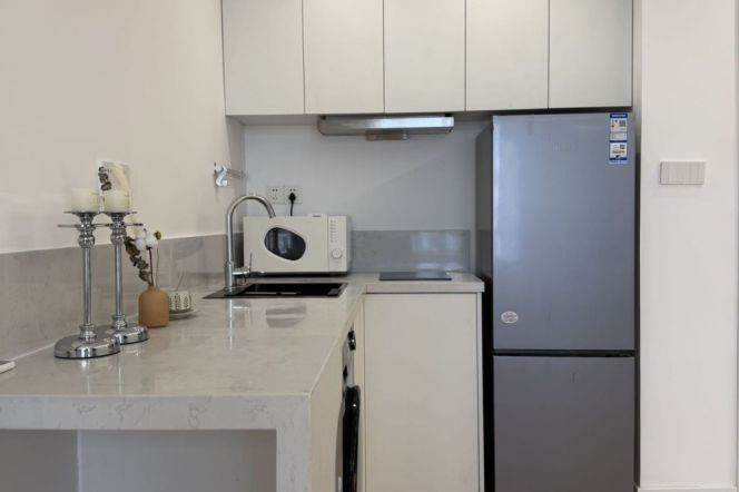 High-Floor 1BR Apartment near Qufu Rd Metro (L1/L8/L12)