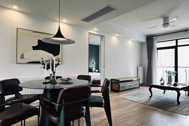 3BR Apartment near Dapuqiao Metro with Floor-to-Ceiling Windows (L9)