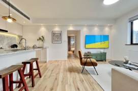 High-Floor 3BR Apartment near Nanjing Xi Lu with Floor-to-Ceiling Windows (L2/L12/L13)